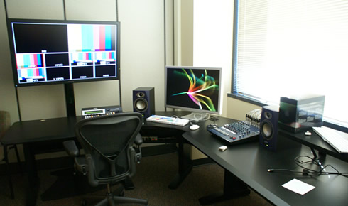 Audio and Video Editing room.